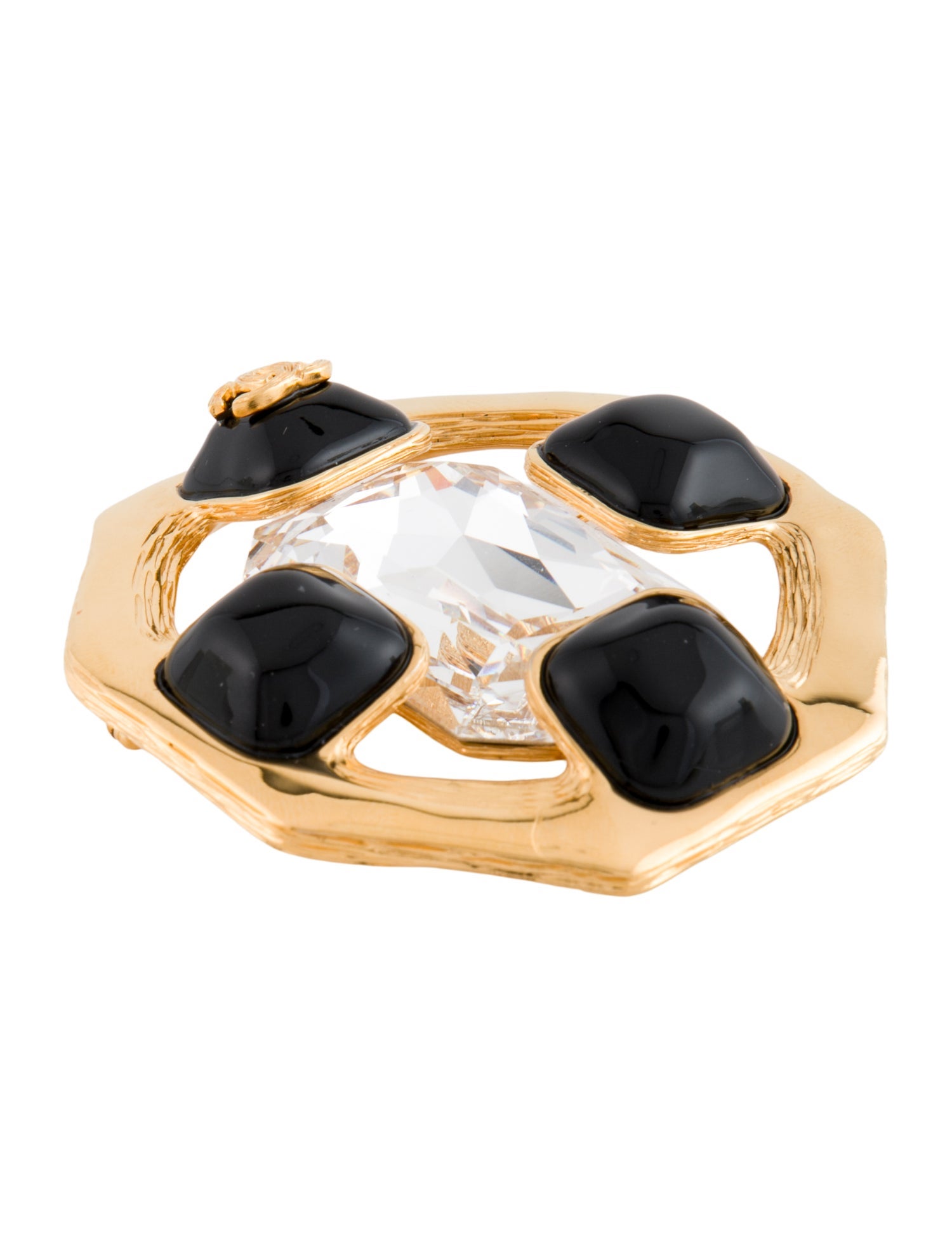 Chanel 2020 Strass & Resin CC Brooch